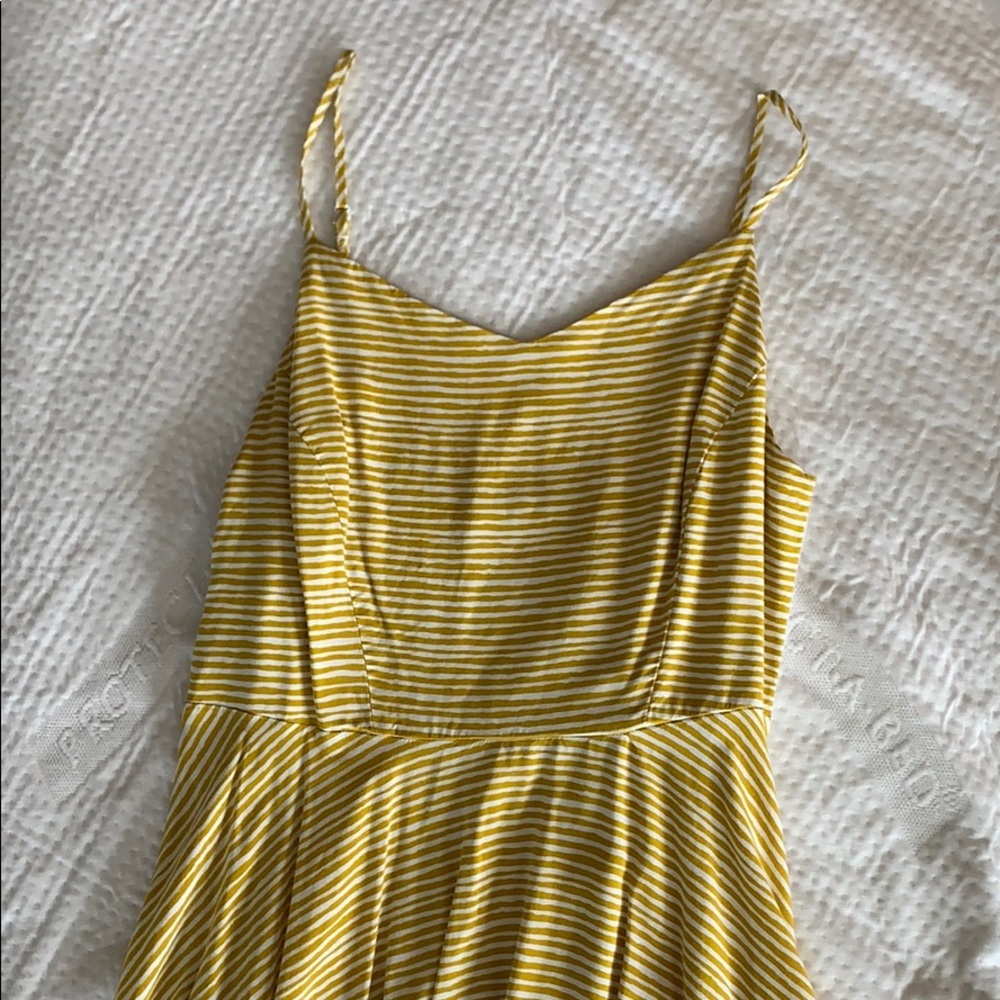 Yellow stripe sundress